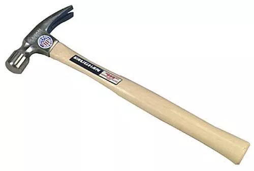 Vaughan & Bushnell 505M Milled Face Framing Hammer, Hickory Handle, 24 Oz