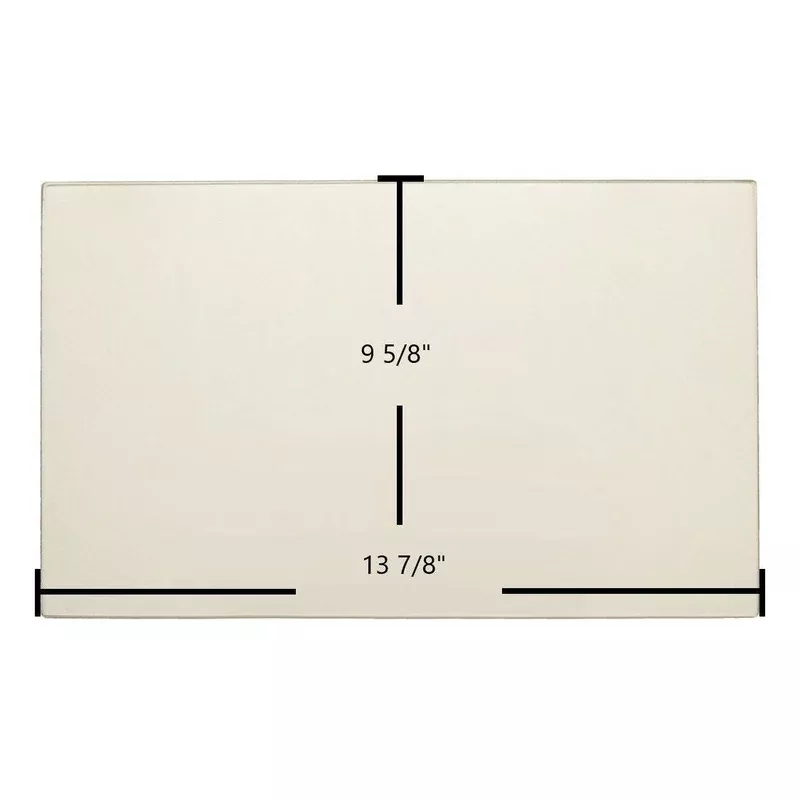 Vermont Castings Fireplace Insert Ceramic Glass Panel | 13 7/8″ x 9 5/8″ | Part #140-1160