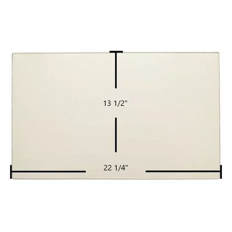 Vermont Castings WinterWarm Large Fireplace Insert Ceramic Glass Panel | 22 1/4″ x 13 1/2″ | Part #500-2617