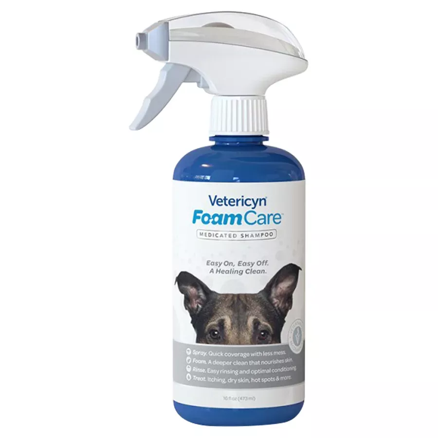 Vetericyn Foaming Medicated Dog Spray Shampoo - 16 oz