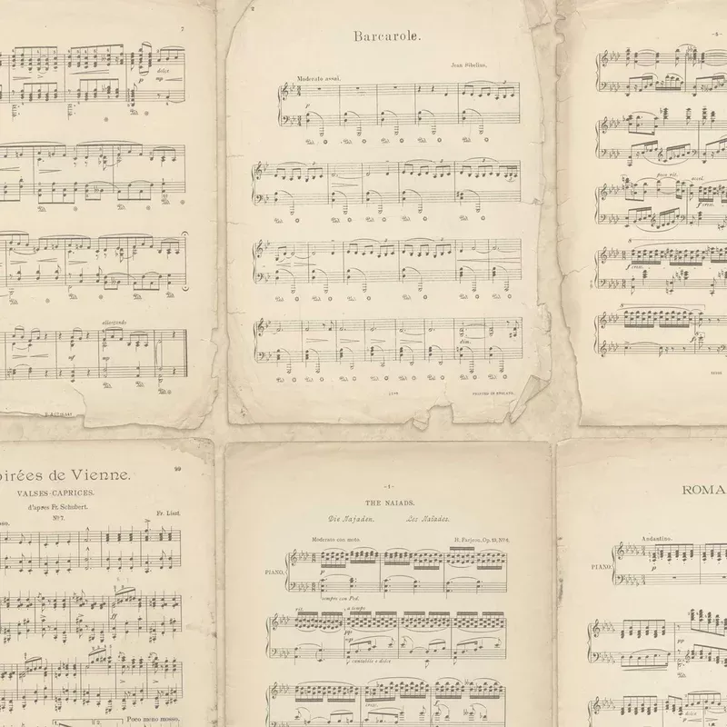 Vintage Music Score Wallpaper