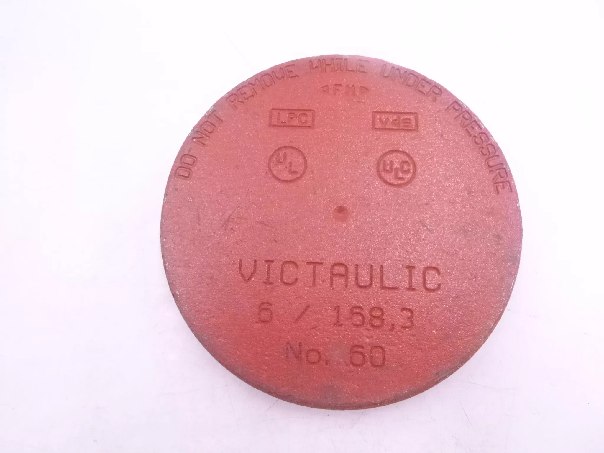 VITAULIC 6/1683 00A No 60 Pipe Plate Cap Blank FLANGE 6.5″
