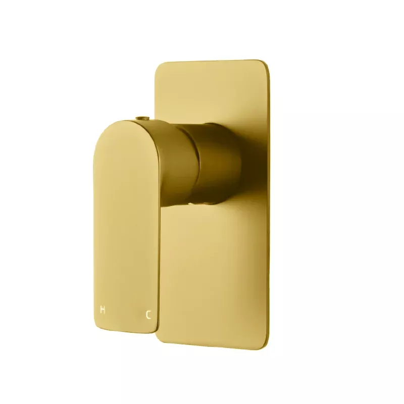 VOG Series Solid Brushed Brass Shower/Bath Wall Mixer(color up)