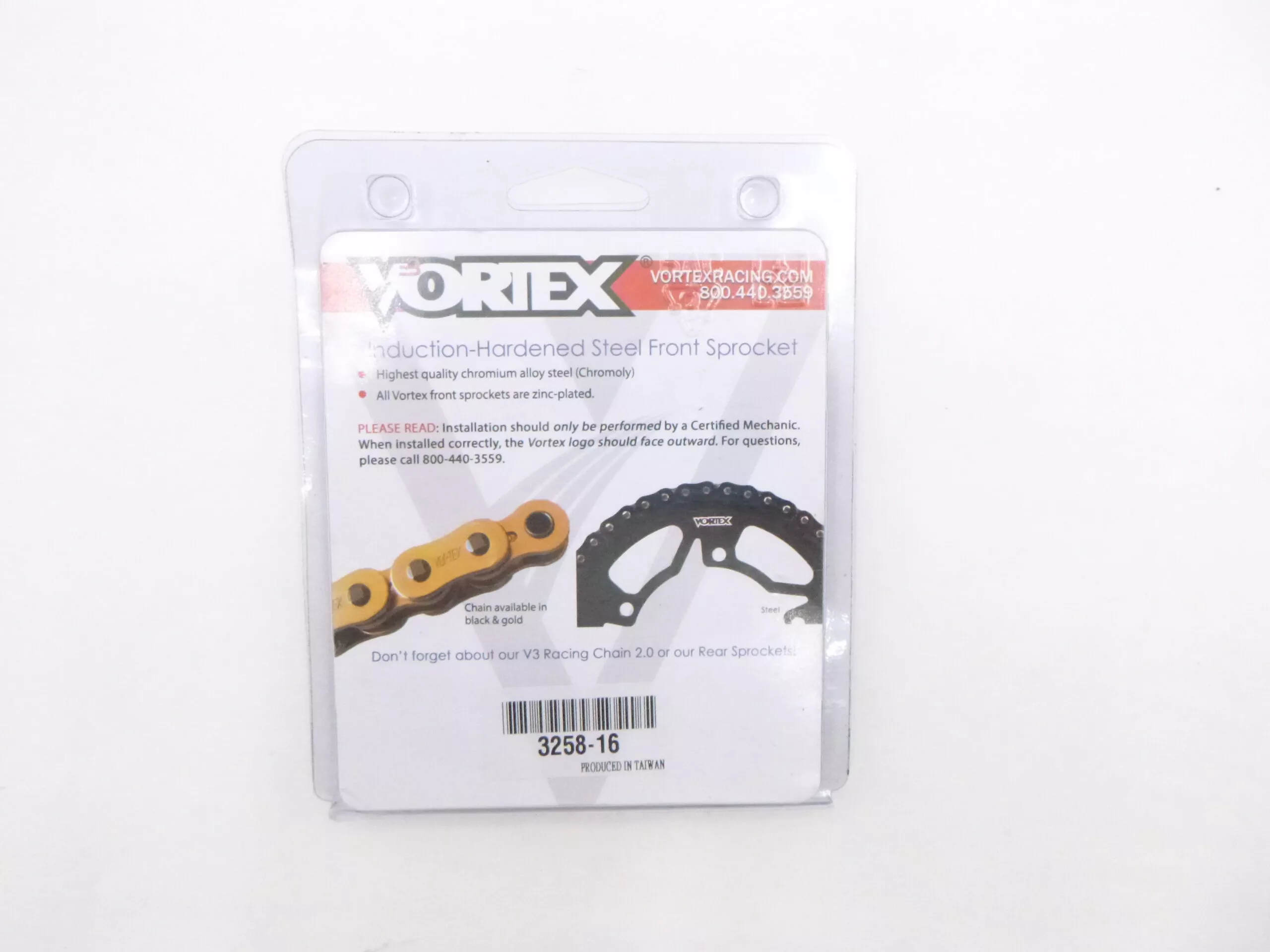 Vortex 3258-16 Front Sprocket 16 Tooth Steel 520 Converter For BMW S1000RR