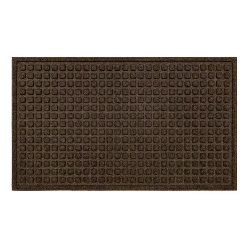 Waffle Impressions Brown Doormat, 18x30