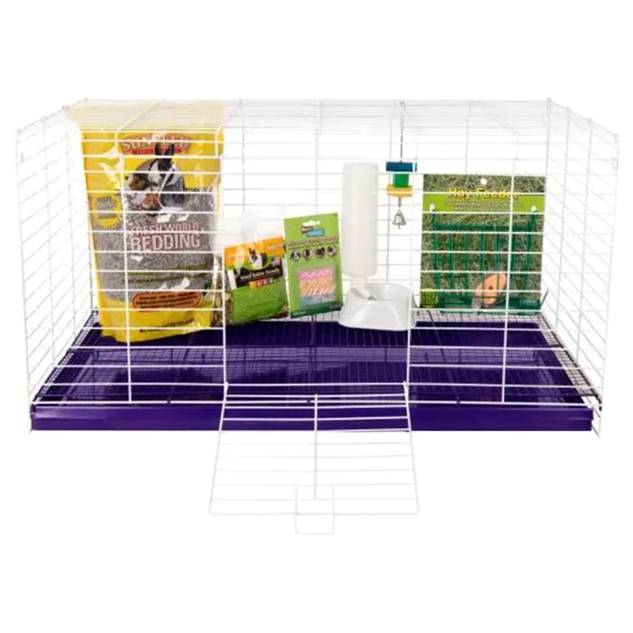 Ware Chew-Proof Rabbit Cage with Starter Kit - 30" X 17.5"