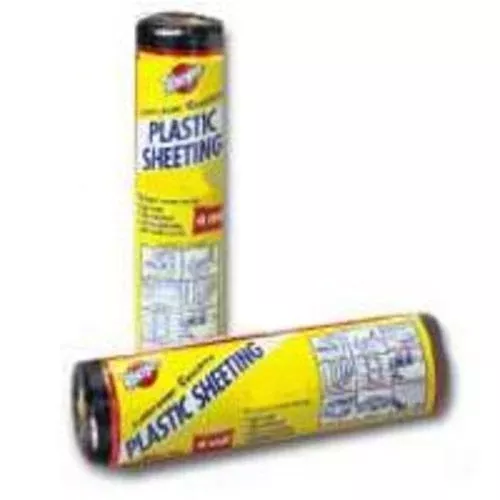 Warp's 6CH15-B 6 Mil Black Plastic Sheeting 15' X 25'