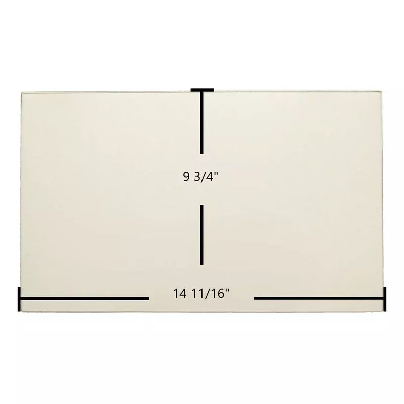 Waterford Erin 9 Bar Ceramic Glass Panel | 14 11/16″ x 9 3/4″ | Part #68-133-008