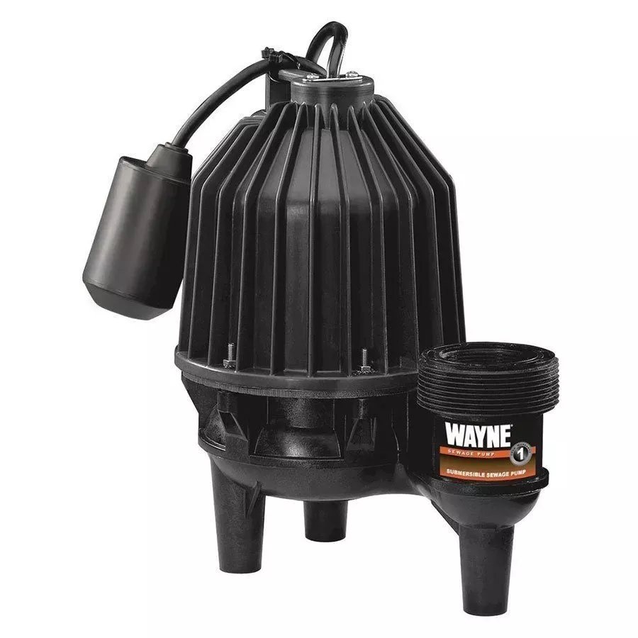 Wayne Cast Thermoplastic Sewage Pump - 1/2 hp