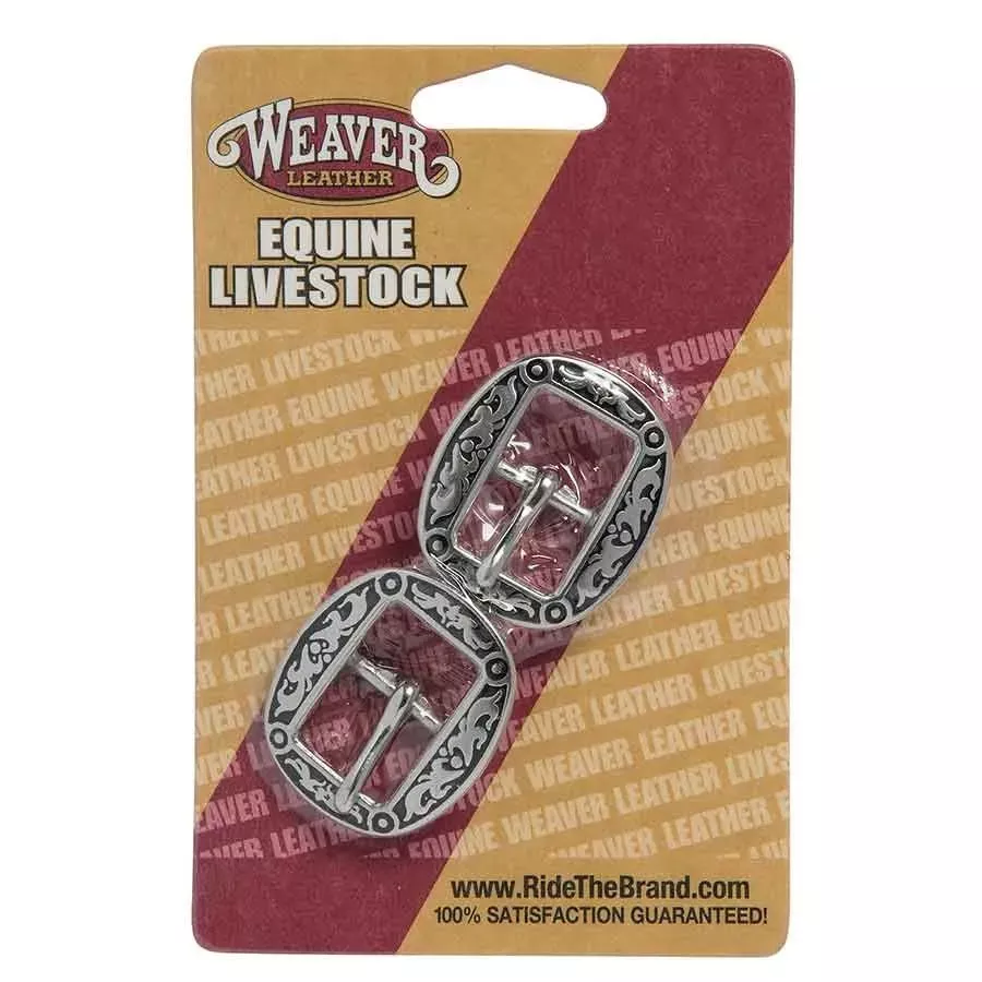 Weaver 04010 5/8" Horse Shoe Brand Floral Buckles