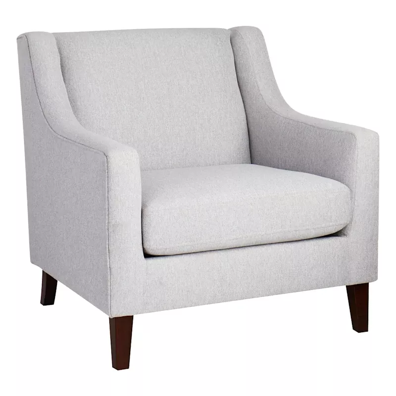 Wells Accent Chair, Light Grey