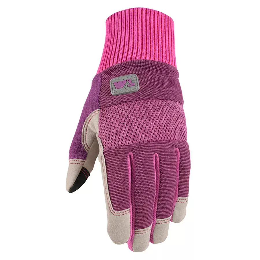 Wells Lamont Women's High Dexterity Breathable 3D Mesh Gloves - Red