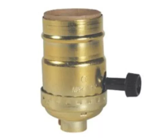 Westinghouse 7042100 Turn Knob Brass Lampholder, 1/8"
