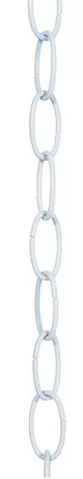 Westinghouse 7067000 White Finish Fixture Chain, 3-Foot