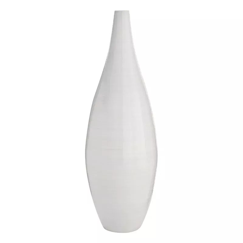 White Bamboo Vase, 36"