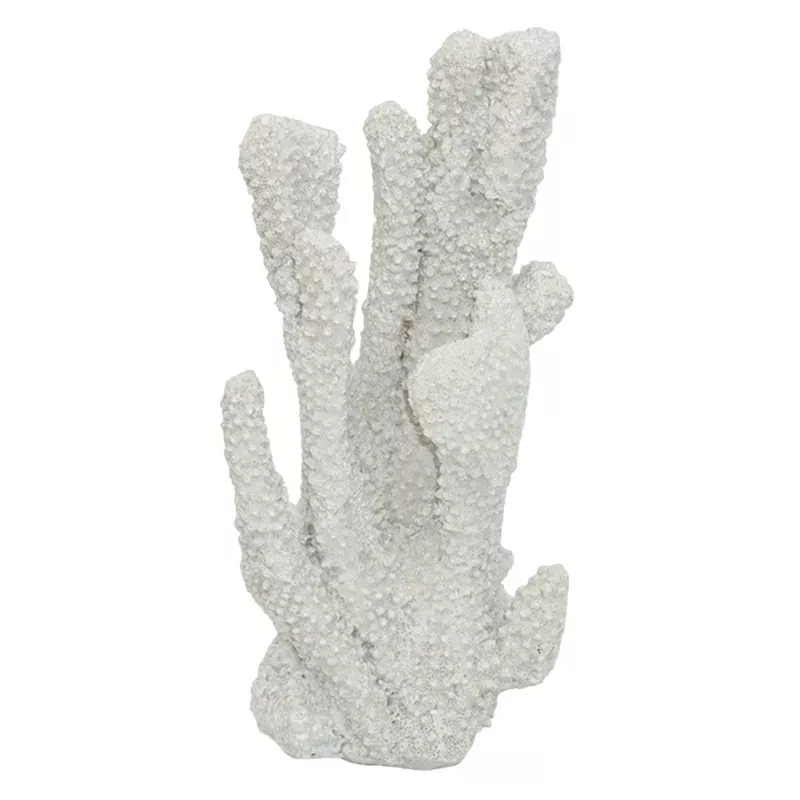 White Coral Figurine, 9"