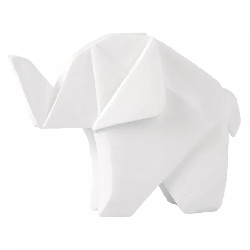 White Elephant Figurine, 6"