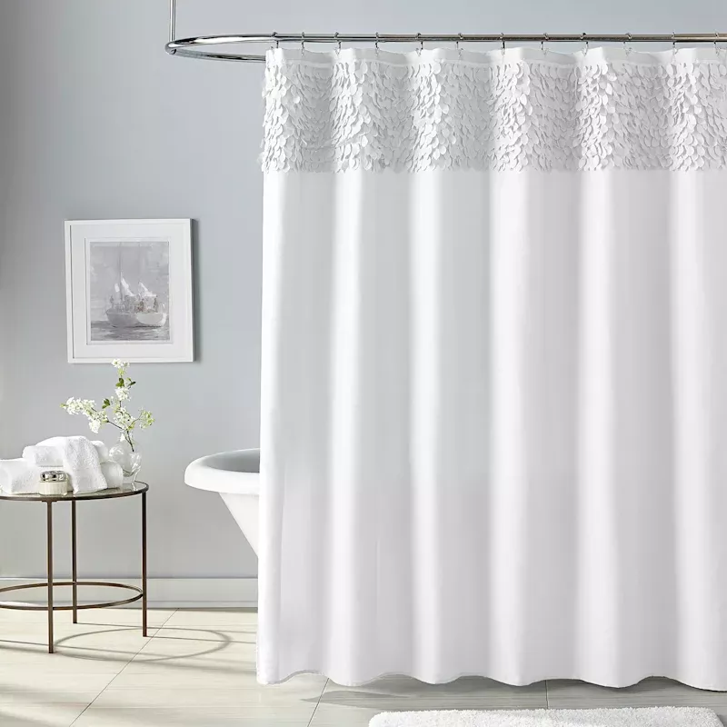 White Ivy Shower Curtain, 72"