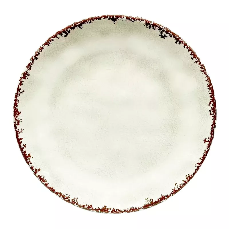 White Melamine Dinner Plate, 11"