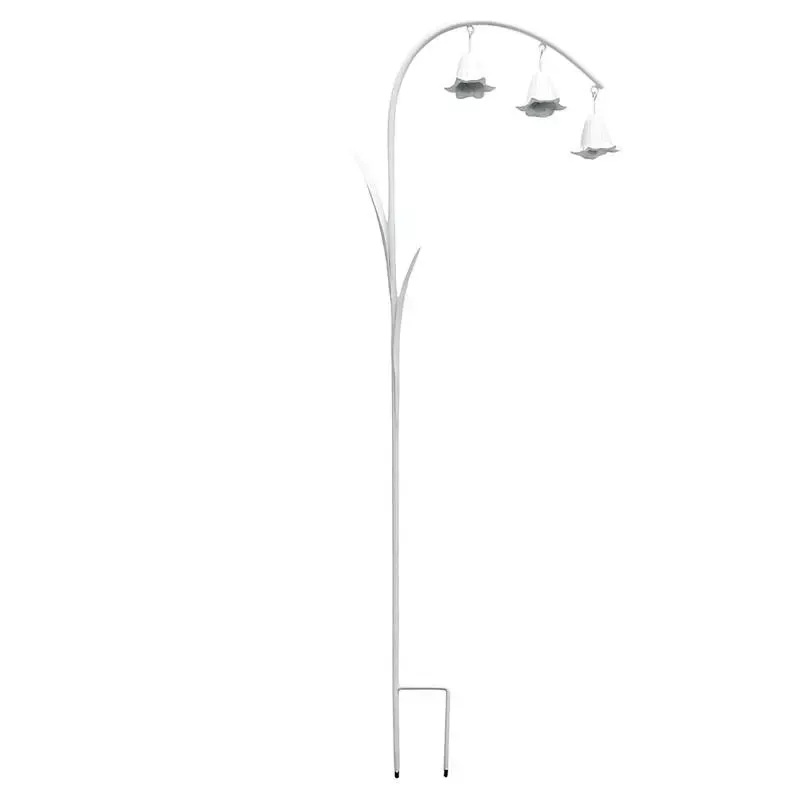 White Metal Yard Stake with Bells, 43"