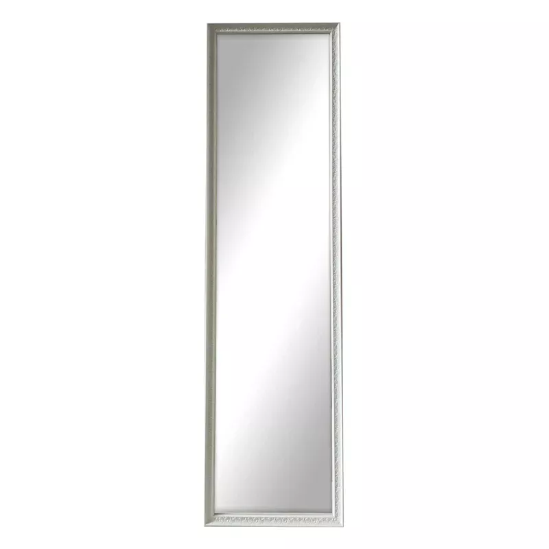 White Ornate Leaner Mirror, 14x50