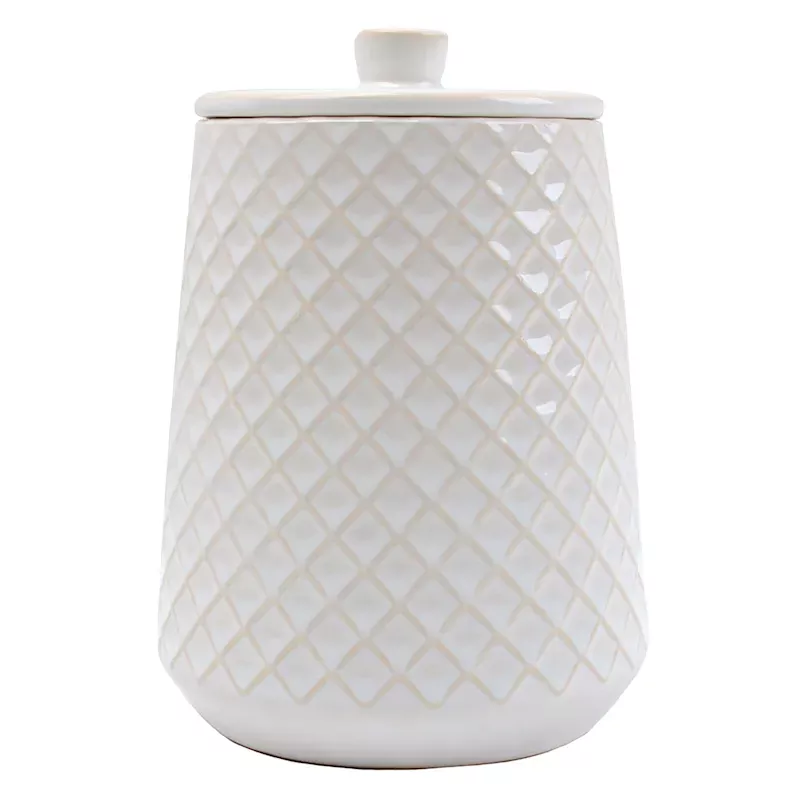 White Pasadena Canister, Small