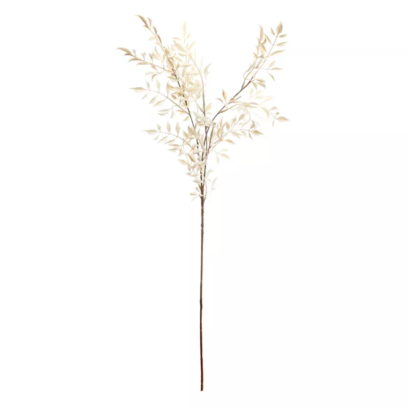White Pepper Berry Leaf Spray, 30"
