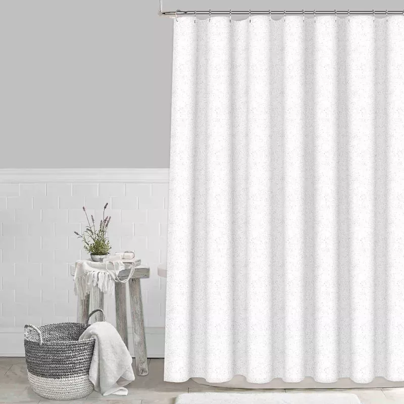 White Pixie Dust Shower Curtain, 72"