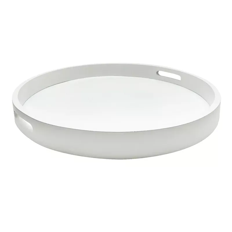 White Round Tray, Extra Large