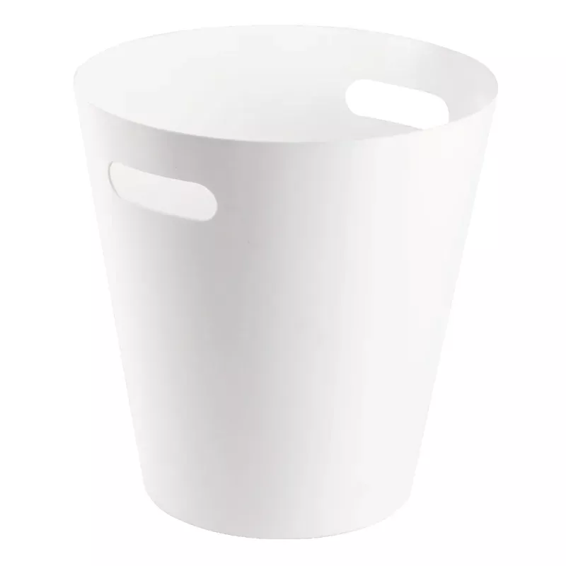 White Round Wastebasket, 5l