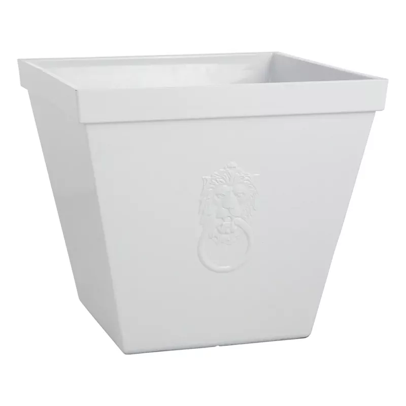 White Sarabi Square Outdoor Planter, Large