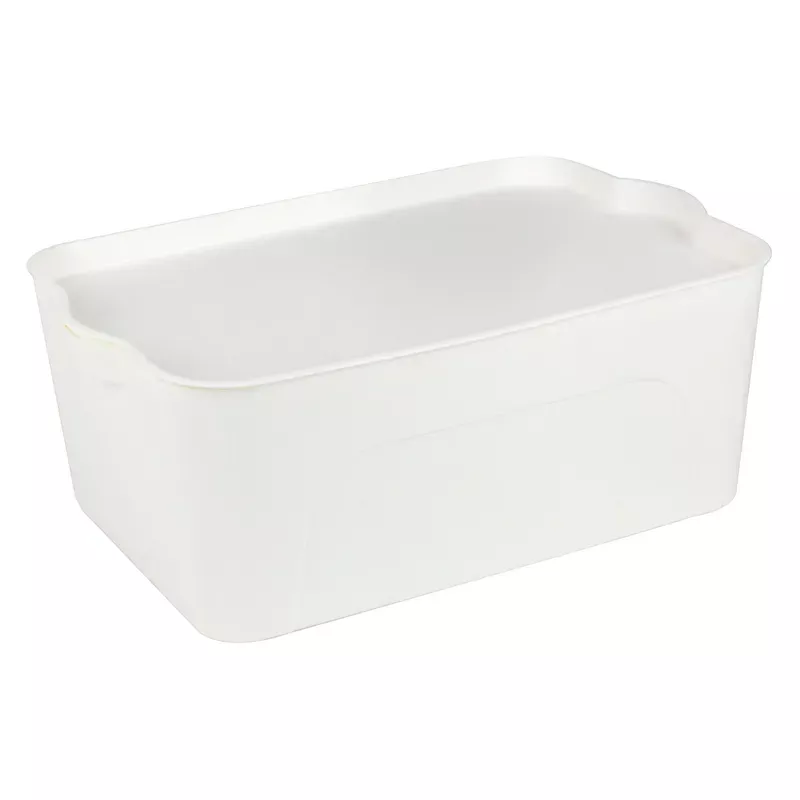White Storage Container, Medium