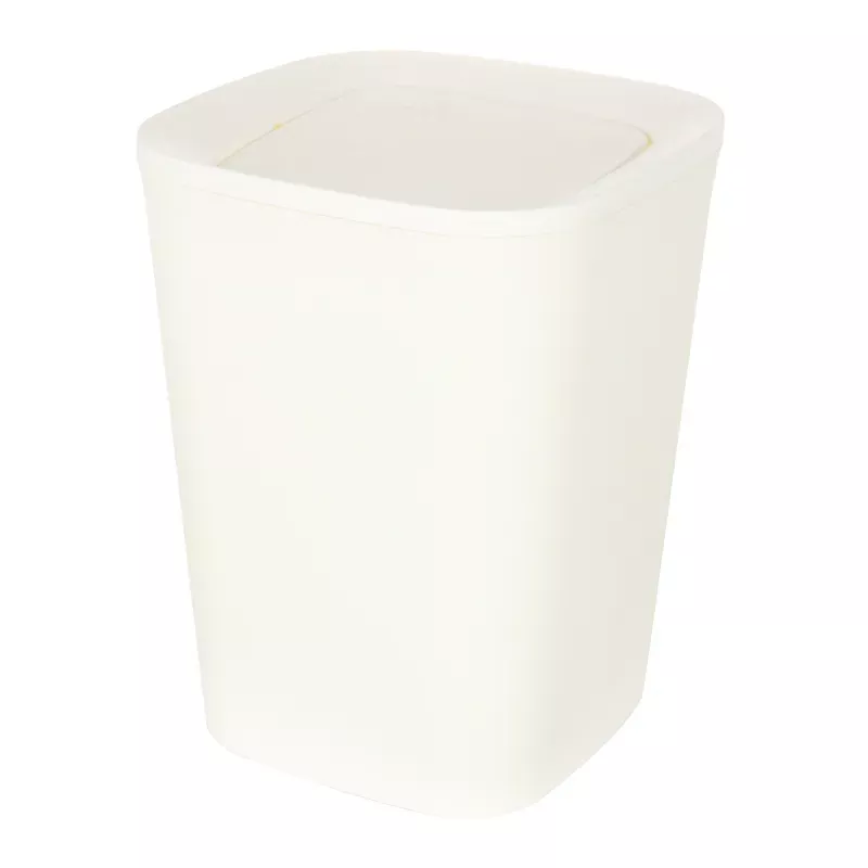 White Swing Top Trash Can, 5l