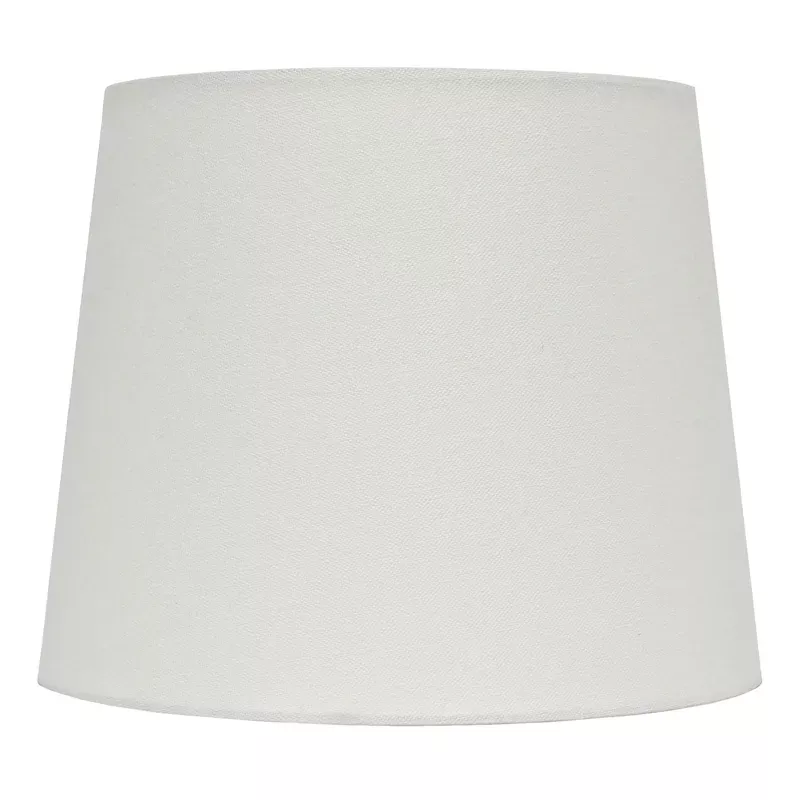 White Tapered Drum Table Lamp Shade, 9"