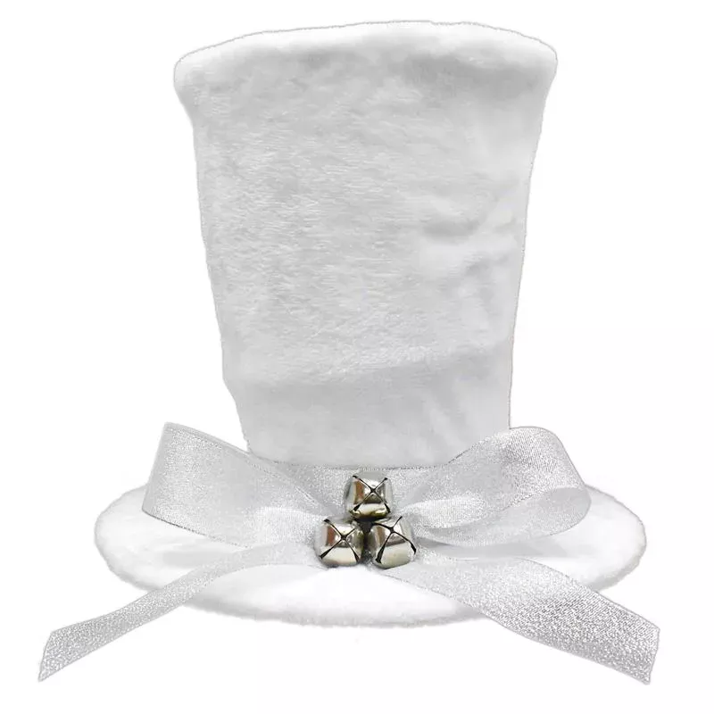 White Top Hat Tree Topper, 9.5x11
