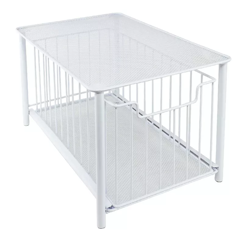 White Under the Sink Storage Organizer, Large