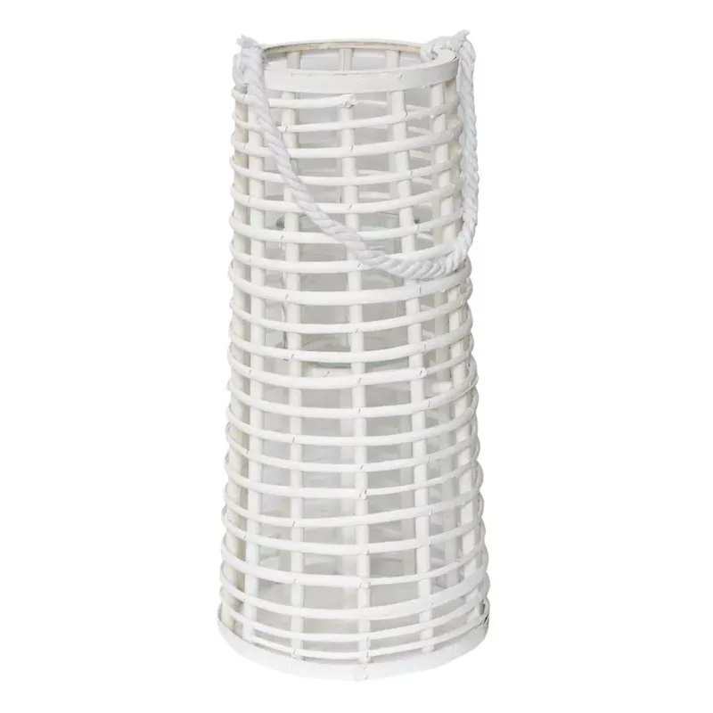 White Willow Glass Lantern, 16"
