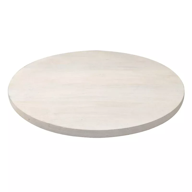 White Wooden Rotating Lazy Susan