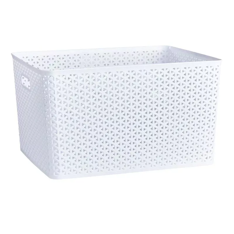 White Y-Weave Storage Basket, XXL