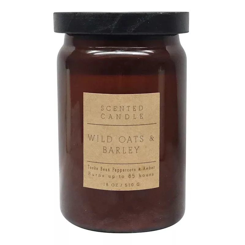 Wild Oats & Barley Scented Jar Candle, 18oz