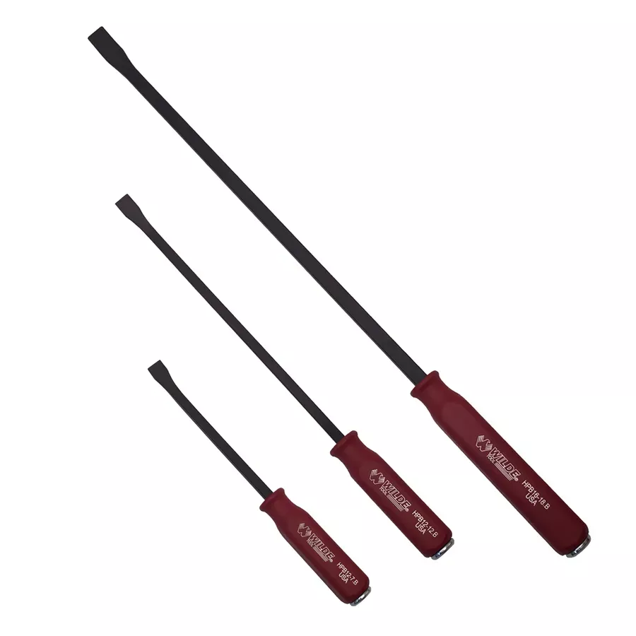 Wilde Tools Hard Cap Handle Pry Bar Set - 3 pcs