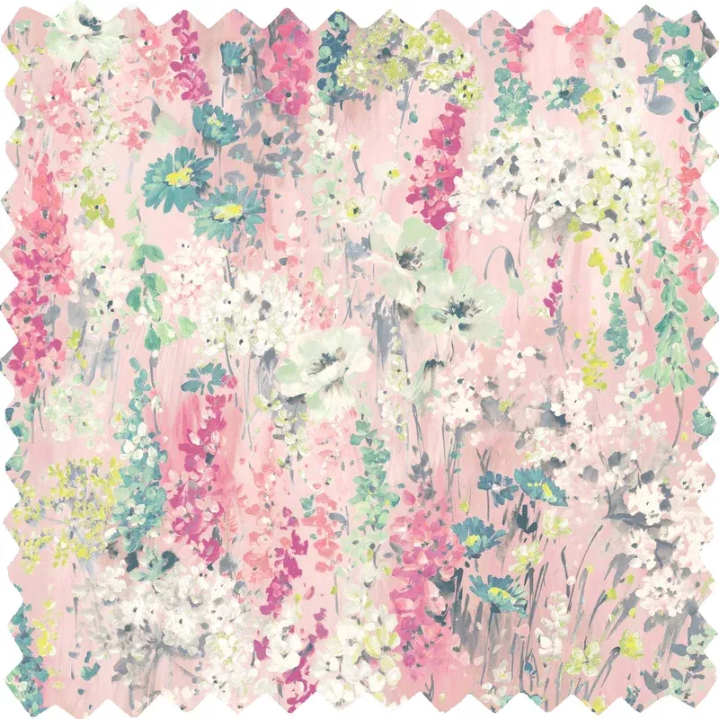 Wilderness Shell Pink Linen Fabric