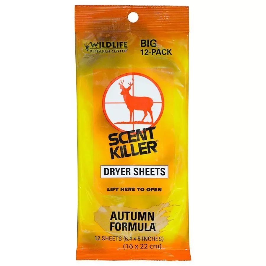 Wildlife Research Scent Killer Autumn Formula Dryer Sheets