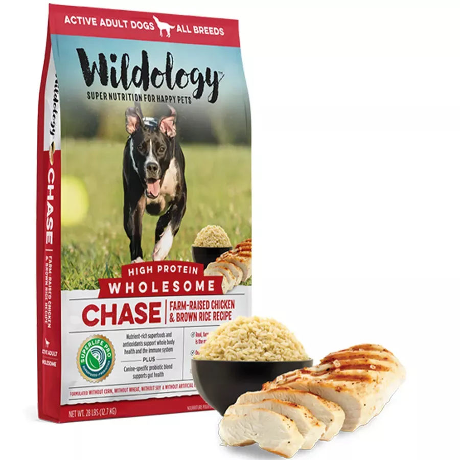 Wildology Chase - Chicken & Brown Rice - High Protein - 28 lb
