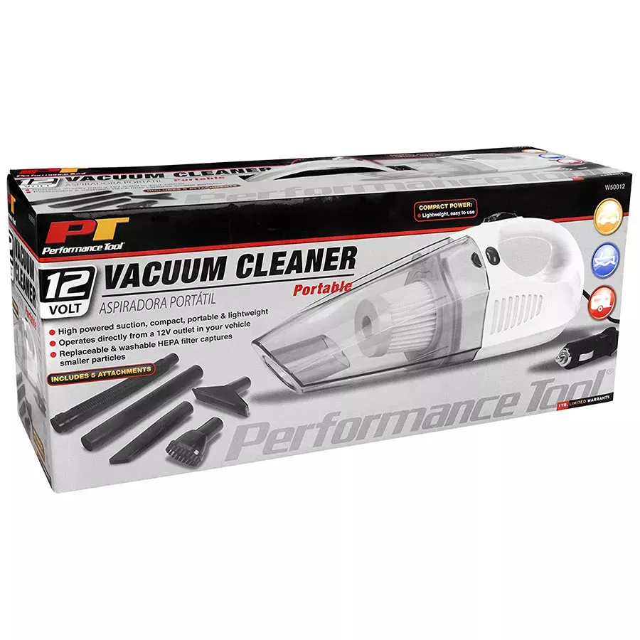 Wilmar Performance Tool Portable Vacuum Cleaner - 12V
