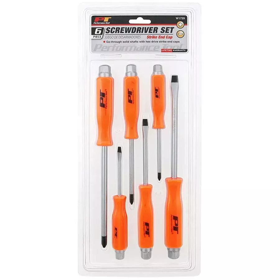 Wilmar Performance Tool Strike Cap Screwdriver Set - 6 pc