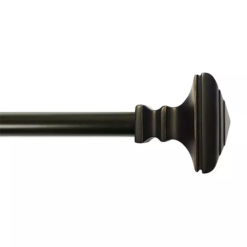 Wilson 3/4" Bronze Square Curtain Rod, 84-120"