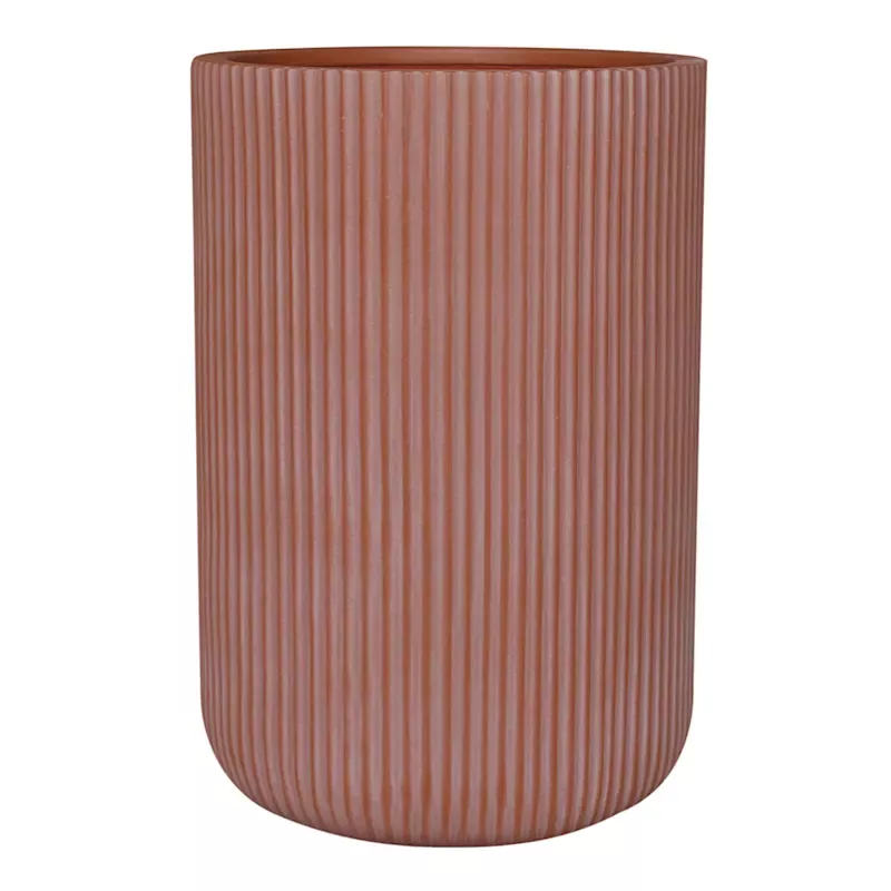 Winchester Tall Ribbed Outdoor Planter, Large