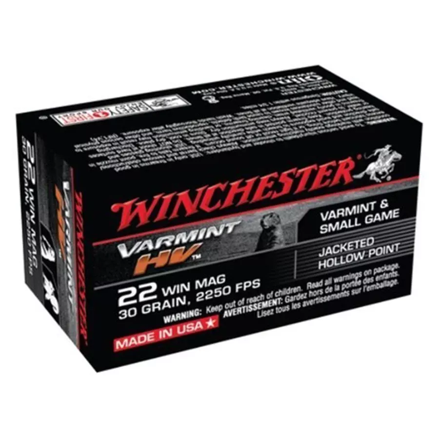 Winchester Varmint HV JHP Rimfire Ammunition