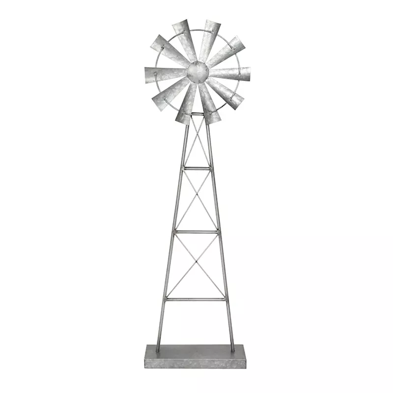 Windmill Metal Decor, 34"